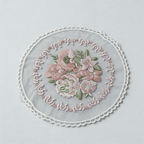 CouldNook Embroidered Lace Placemat - Aesthetic Round Photo Backdrop