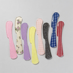 CouldNook Aesthetic Plaid Acrylic Spreader - Artistic Dessert Butter Knife