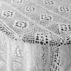 CouldNook Pastoral Crochet Lace Tablecloth - Aesthetic Hollow-Out Desk Mat