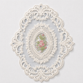 CouldNook Vintage Floral Lace Tablecloth - Aesthetic Embroidered Mesh Mat
