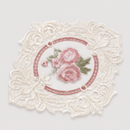 CouldNook 3D Floral Embroidered Mat - Aesthetic Hydrangea Home Decor
