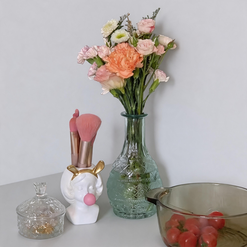 CouldNook Artistic Girl Figurine Pot - Multi-Purpose Desktop Storage