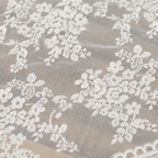 CouldNook Floral Border Lace Tablecloth - Aesthetic Furniture Dust Cover