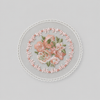 CouldNook Embroidered Lace Placemat - Aesthetic Round Photo Backdrop