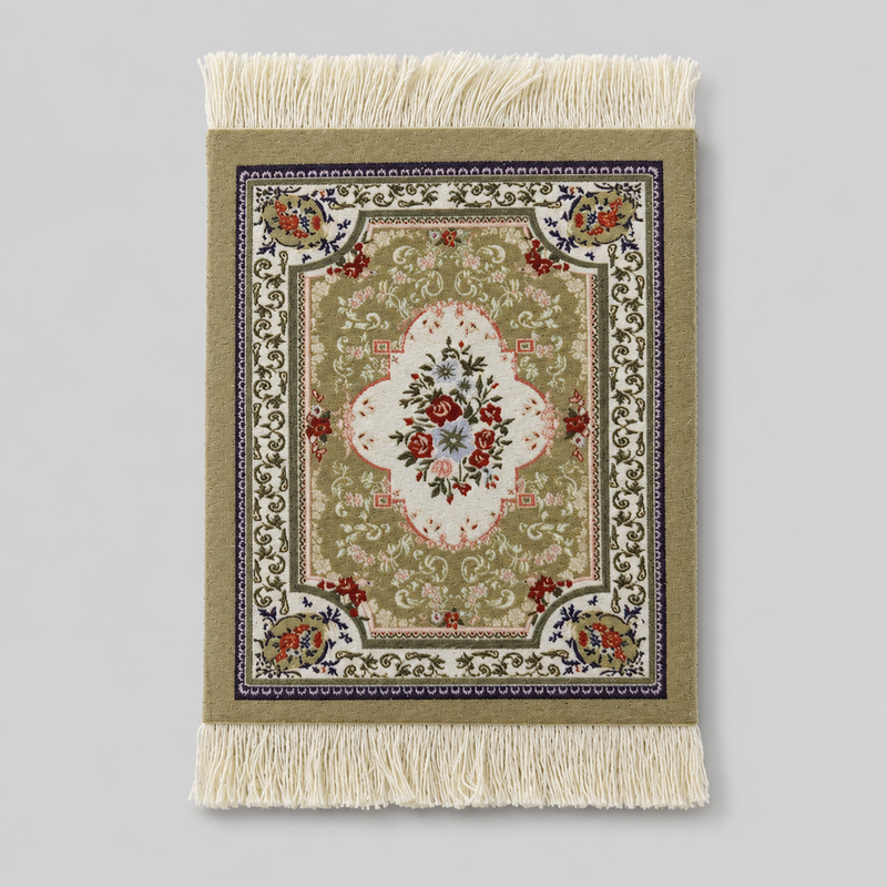 CouldNook Floral Lace Hollow-Out Coaster - Aesthetic Embroidered Mat