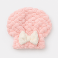CouldNook Sweet Palette Coral Fleece Hair Towel - Aesthetic Absorbent Wrap