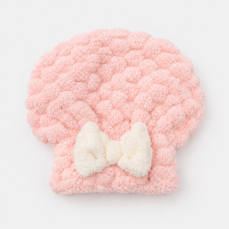 CouldNook Sweet Palette Coral Fleece Hair Towel - Aesthetic Absorbent Wrap