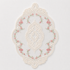 CouldNook Vintage Floral Lace Tablecloth - Aesthetic Embroidered Mesh Mat