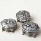 CouldNook Whimsical Patterned Jewelry Box - Aesthetic Irregular Storage Case