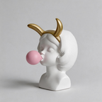 CouldNook Artistic Girl Figurine Pot - Multi-Purpose Desktop Storage