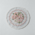 CouldNook Embroidered Lace Placemat - Aesthetic Round Photo Backdrop