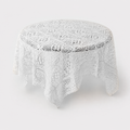 CouldNook Pastoral Crochet Lace Tablecloth - Aesthetic Hollow-Out Desk Mat