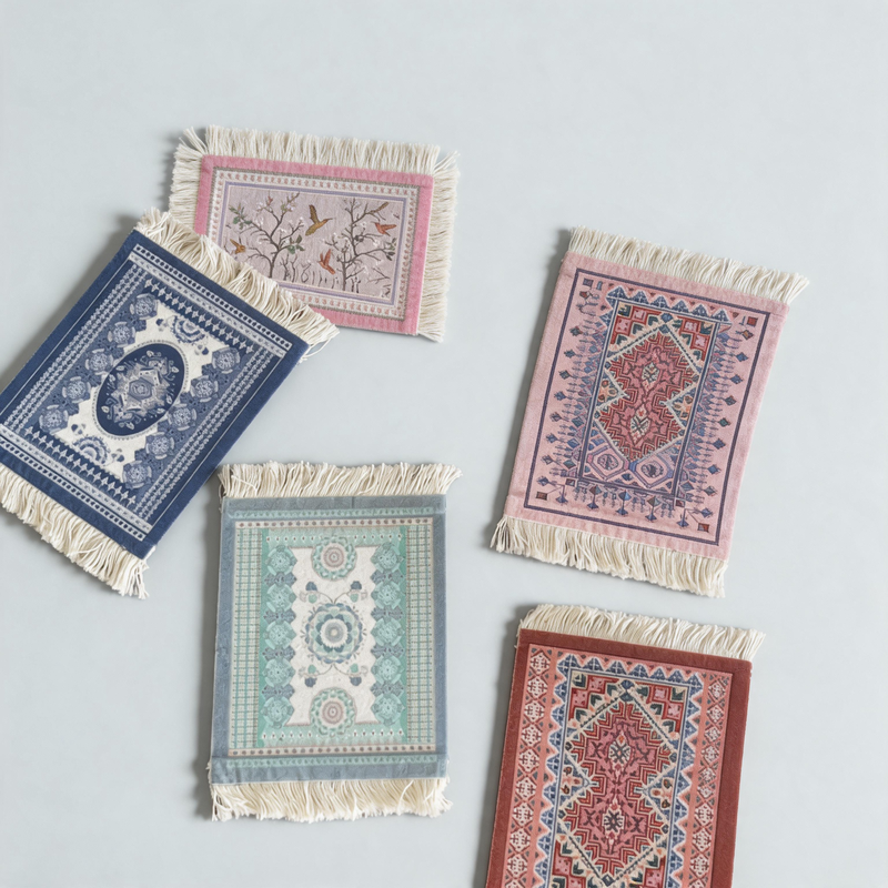 CouldNook Floral Lace Hollow-Out Coaster - Aesthetic Embroidered Mat
