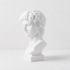 CouldNook Miniature David Bust Statue - Aesthetic Resin Desktop Decor