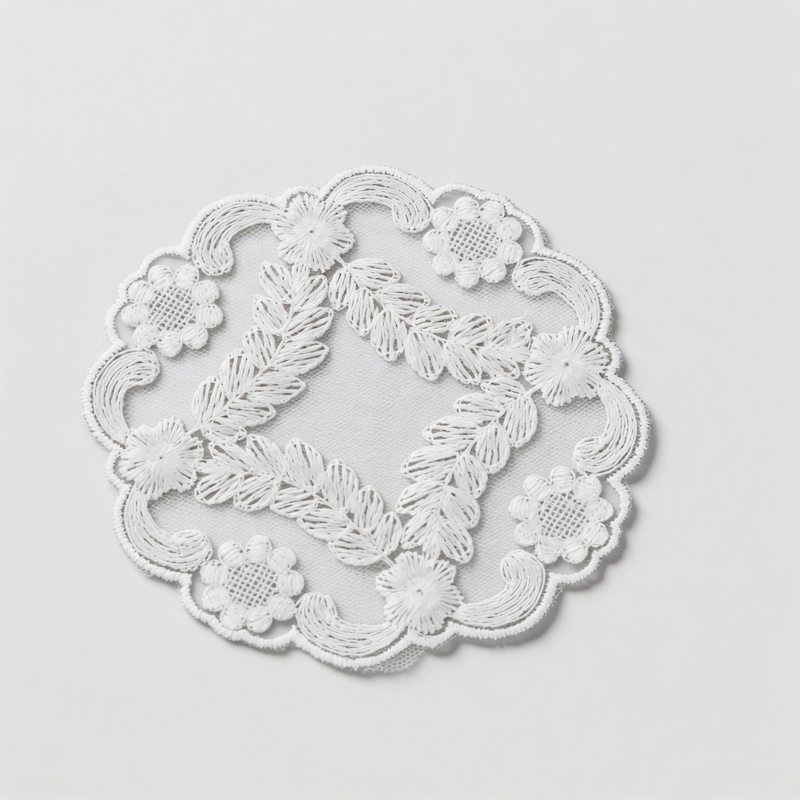 CouldNook Aesthetic Floral Lace Coaster - Non-Slip Heat-Insulating Mat