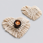CouldNook Woven Tulip Cotton Coaster - Artistic Heat-Insulating Mat