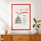 CouldNook Festive Cotton Holiday Placemat - Aesthetic Wall Background Cloth