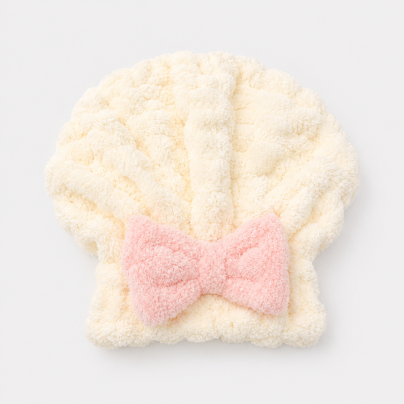 CouldNook Sweet Palette Coral Fleece Hair Towel - Aesthetic Absorbent Wrap
