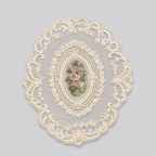 CouldNook Bow Lace Embroidery Mat - Chic Aesthetic Desk Protector