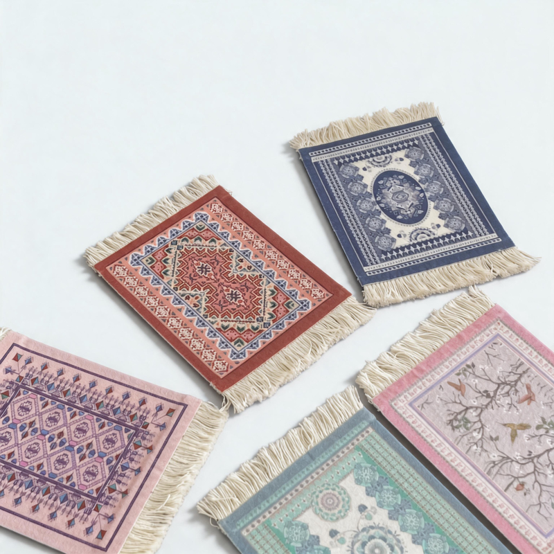 CouldNook Floral Lace Hollow-Out Coaster - Aesthetic Embroidered Mat