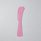 CouldNook Aesthetic Plaid Acrylic Spreader - Artistic Dessert Butter Knife