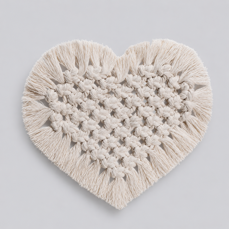 CouldNook Woven Tulip Cotton Coaster - Artistic Heat-Insulating Mat