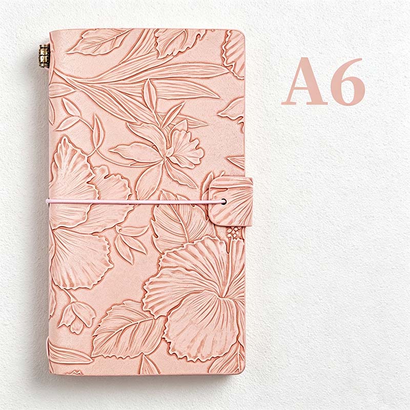 CouldNook A6 Travel Notebook - Embossed Wraparound Closure Collection
