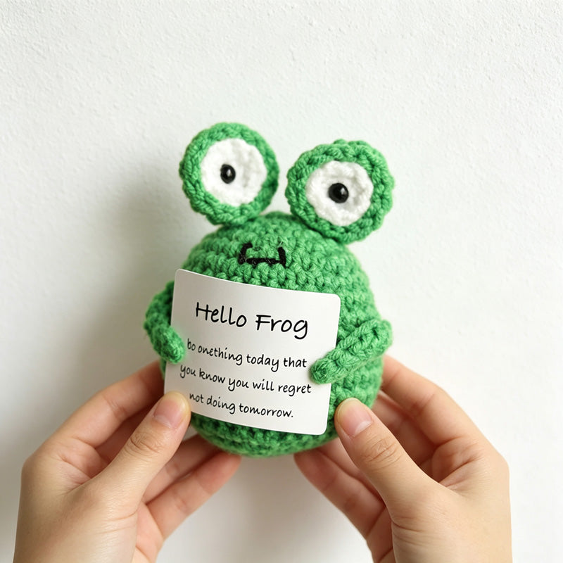 CouldNook Yarn Produce Message Doll Ornament - Assorted Character Shapes