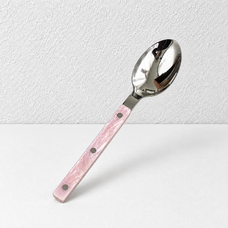 Marbled Handle Flatware - Straight Grips and Round Rivets