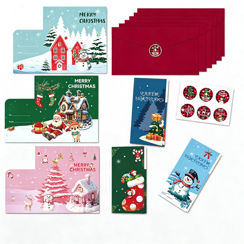 CouldNook Holiday Greeting Card Set - Christmas Birthday Assortments