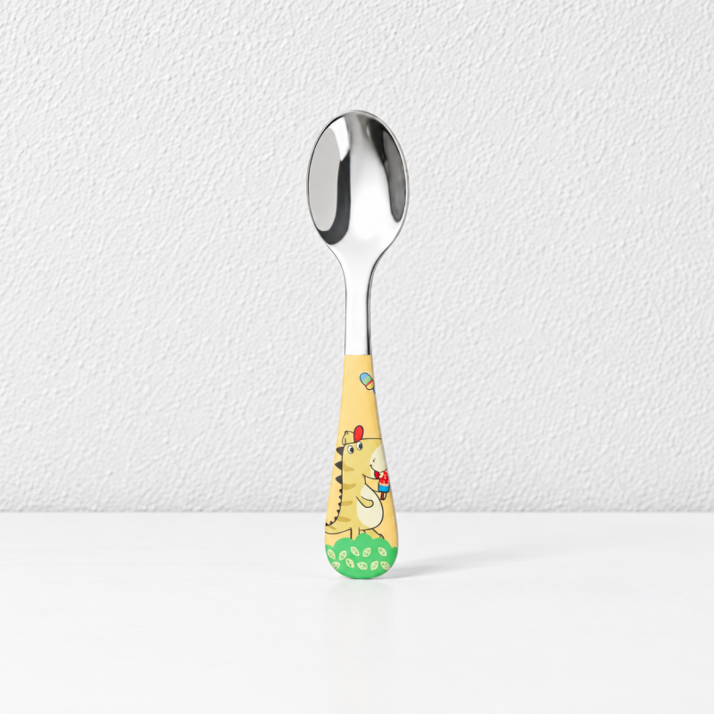 CouldNook Children Flatware - Colorful Cartoon Animal Handles Accent