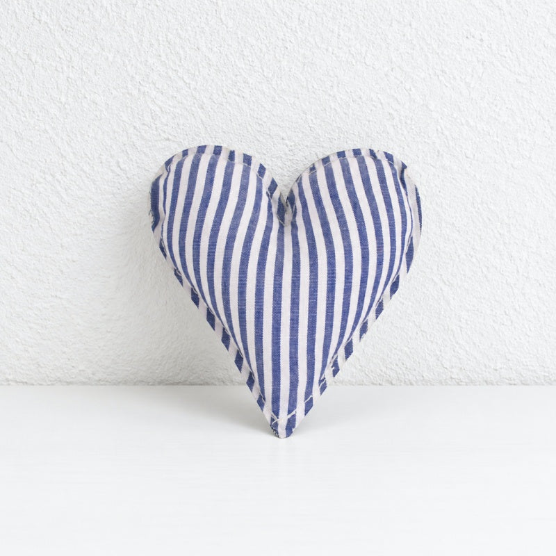 CouldNook Fabric Heart Decoration - Padded Shape And Patterned Textile Exterior