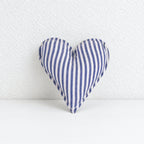 CouldNook Fabric Heart Decoration - Padded Shape And Patterned Textile Exterior