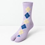 CouldNook Argyle Split-Toe Socks - Diamond Pattern