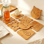 CouldNook Bamboo Openwork Trivet - Nine Decorative Shaped Designs