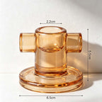 CouldNook Candle Holder And Taper Collection - Glass Bases And Separate Candles