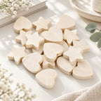 CouldNook Shaped Wood Beads - Stars Hearts and Animal Outlines