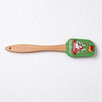 CouldNook Christmas Silicone Spatula - Printed Head and Beech Handle