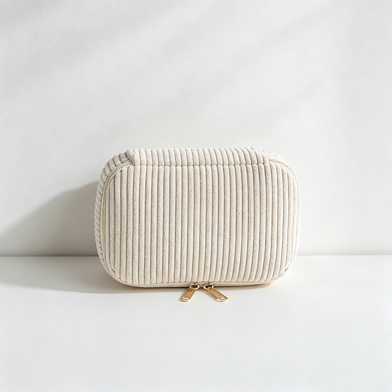 CouldNook Corduroy Cosmetic Bag - Vanity Storage Accent