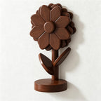 CouldNook Wooden Sunflower Trivet Set - Standing Petal Display