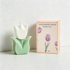 CouldNook 3D Tulip Flower Scented Candle - Pastel Spring Aesthetic Decor