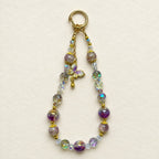 CouldNook Fluffy Pom Lanyard - Crystal Phone Charm