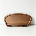 Acacia Wood Cloud Shaped Serving Plates - 2 Sizes for Tea, Snacks & Stylish Display
