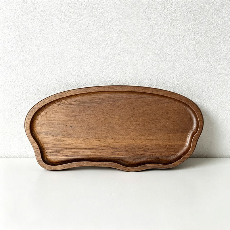 Acacia Wood Cloud Shaped Serving Plates - 2 Sizes for Tea, Snacks & Stylish Display