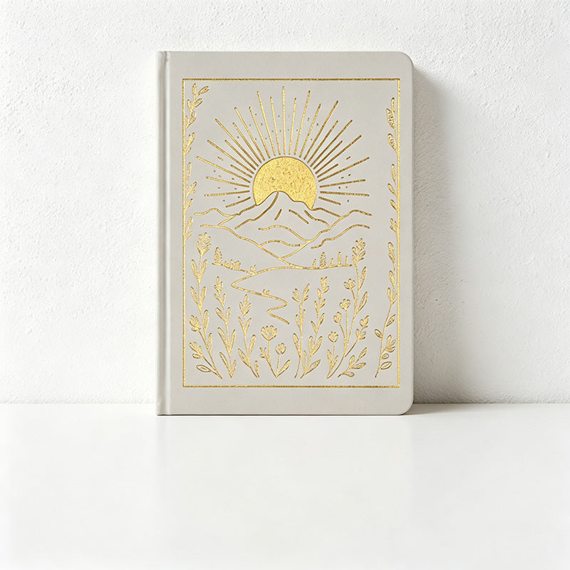 CouldNook Premium A5 Dotted Notebook - Embossed Gold Foil Dream Journal (160gsm)