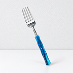 CouldNook Colored Bamboo Look Handle Flatware - Polished Dining Collection