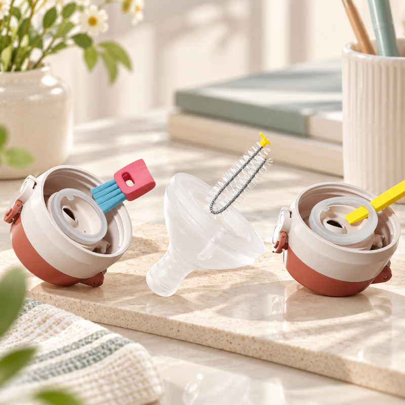 CouldNook Cup Cleaning Brush - Flower And Animal Designs For Narrow Spaces