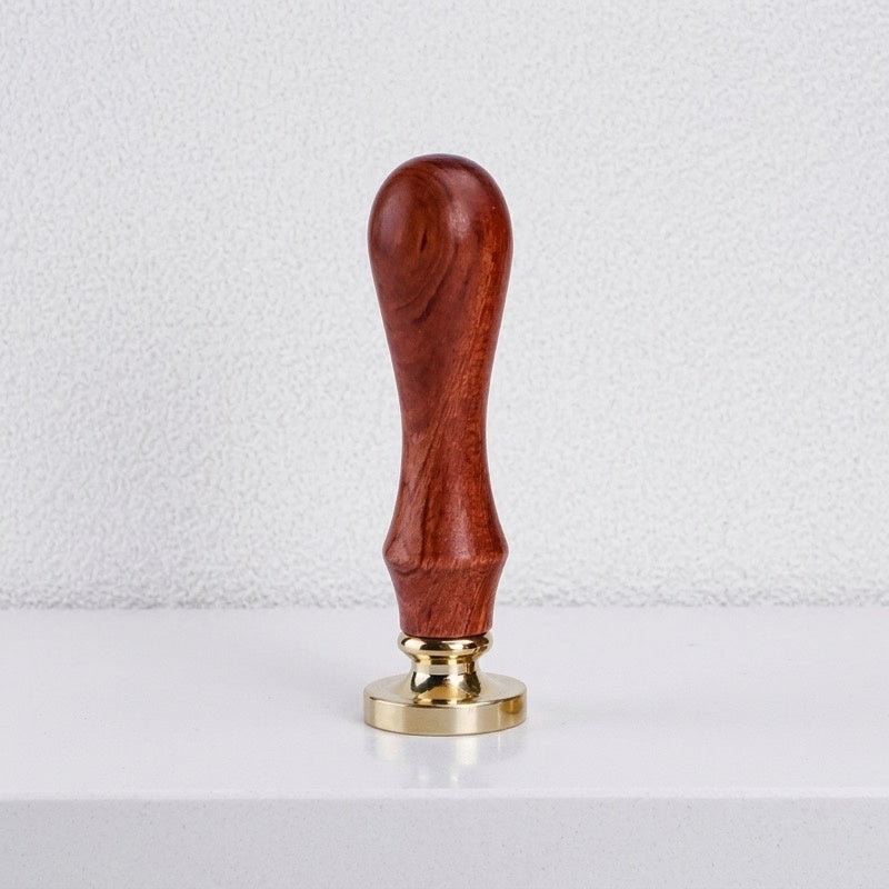 CloudNook Wax Seal Stamp Set-Faux Wooden Handle Brass Head