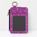 Card Wallet - ID Window and Side Zipper Pocket
