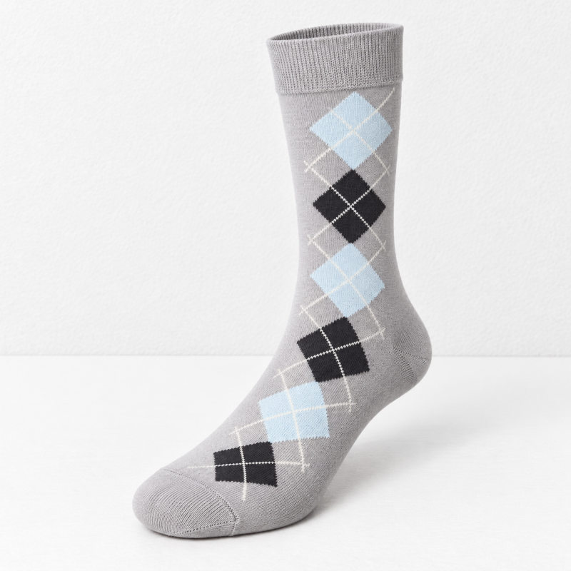 CouldNook Argyle Split-Toe Socks - Diamond Pattern